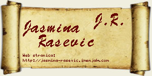 Jasmina Rašević vizit kartica
